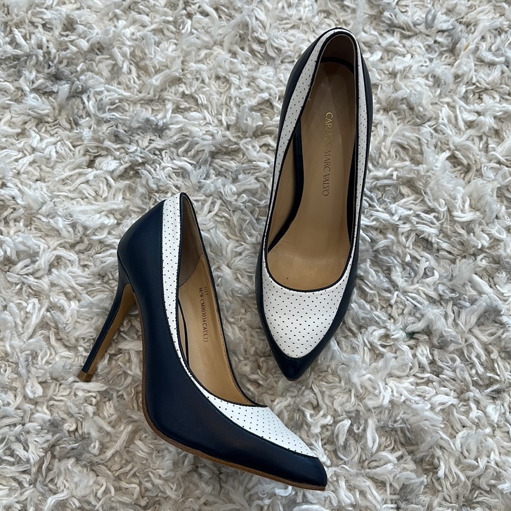 Carmen Marc Valvo Leather Heels